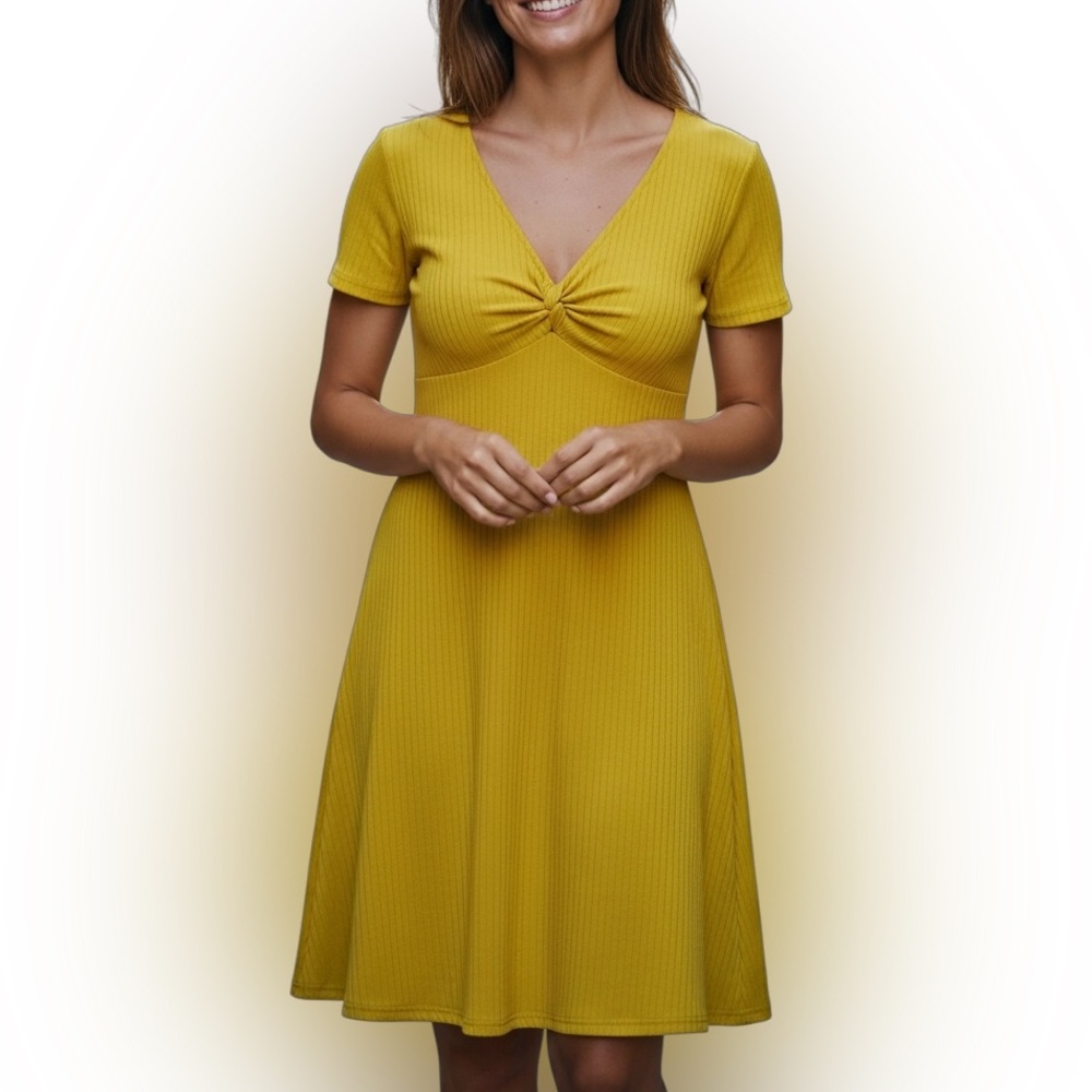 Forever 21 Sunny Yellow Midi Dress
